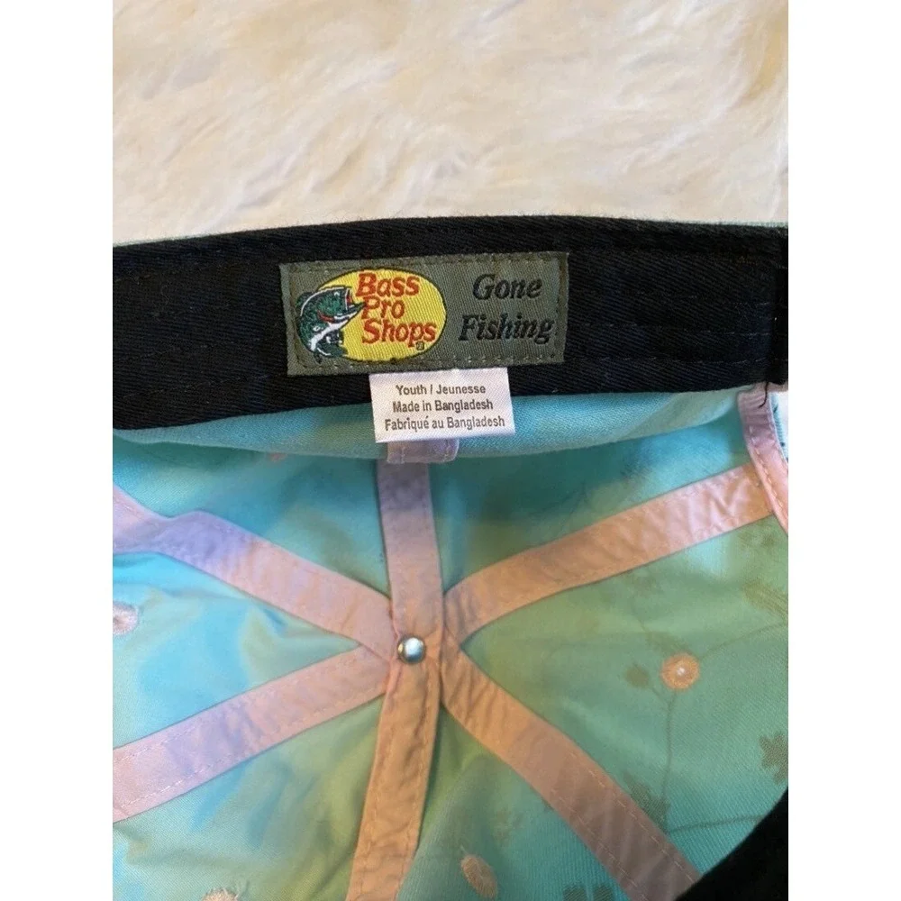 Bass Pro Shops Hat Girls‎ Size Youth Blue Fishing Baseball Cap